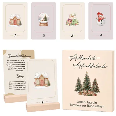 Adventskalender 2026 für Frauen – 24 Achtsamkeitskarten