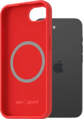Zdjęcie produktu dla AlzaGuard Silicone Case kompatybilny z Magsafe dla iPhone 16e czerwony