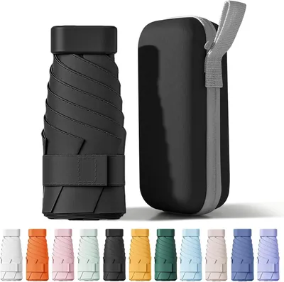 Produktbild von Mini Regenschirm faltbar, UV-Schutz UPF 50+, für Reisen