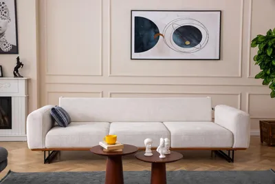 Produktbild von Designer 4 Sitzer Sofa Modern Möbel Weiße Farbe in Stil Wohnzimmer neu