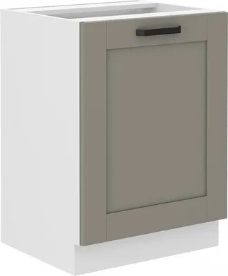 Produktbild von Eintüriger Unterschrank LAILI – Breite 60 cm, Hellgrau / Weiß