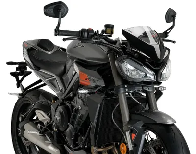 Produktbild von Puig New Generation Sport Triumph Street Triple Windschutzscheibe Silber  Silber One Size