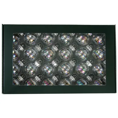Produktbild von Kleine Baumkugeln aus Glas - Christbaumkugeln Baumschmuck Christbaumschmuck Weihnachtsbaumschmuck Weihnachtsbaumkugeln - 24 Stück-Perle, 2,5 cm