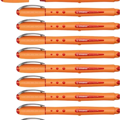 Produktbild von STABILO Tintenroller - worker+ - medium - 10er Pack - rot
