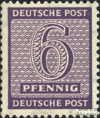 Produktbild von Briefmarken Sowjetische Zone (All.Bes.) 1945 Mi 129X gestempelt Ziffer