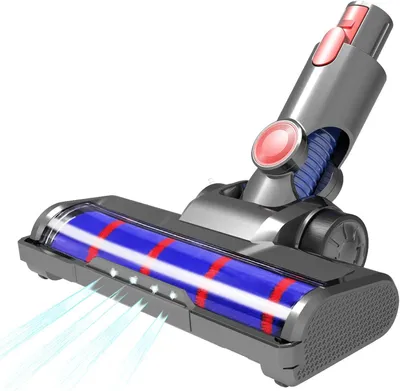 Produktbild von Bürste Kompatibel mit Dyson V7 V8 V10 V11 V15 Bodenbürste mit Direktantrieb mit 4 LED Frontlichten für Hartboden und Teppiche