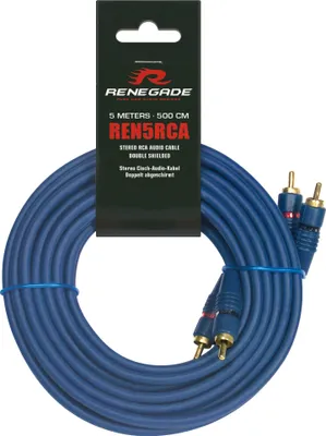 Zdjęcie produktu dla Kabel audio stereo Renegade REN5RCA z wtykami cinch, 5 m