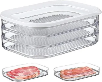 Obrázok produktu pre Nádoby na jedlo bez BPA – stohovateľné nádoby s viečkom na každodenné obedy