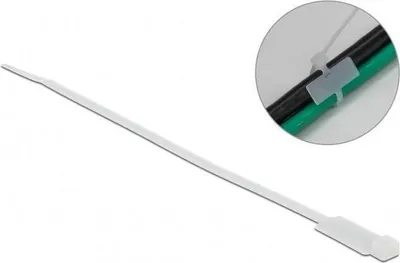 Image de DELOCK Kabelbin. m. Beschriftungsfeld 190x4,8mm weiß 10 Stk.