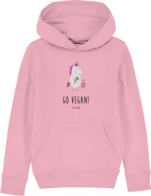 Produktbild von Mr. & Mrs. Panda Kinderpullover Einhorn Vegan 9-11 Jahre (134/146) - Baumwolle Pink - Geschenk, Kapuzenpullover, Sweater, Gesund Leben, Sweatshirt, Hoody, Pullover, Hoodie