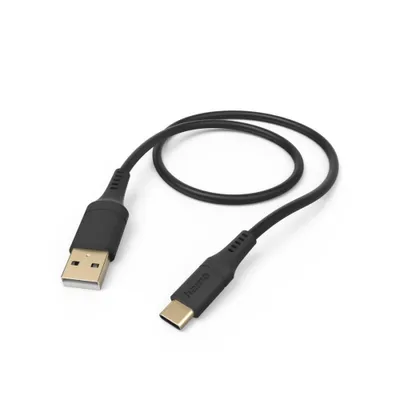 Immagine prodotto di Hama Cavo USB flessibile 1,5 m USB 2.0 USB A USB C nero (00201570)