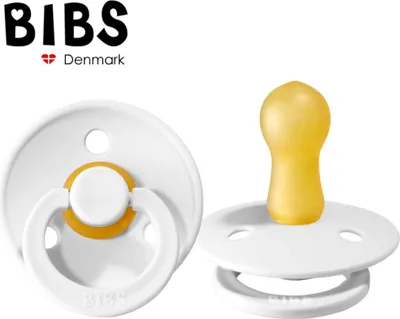 Zdjęcie produktu dla Smoczek Uspokajający Kauczukowy Bibs White Biały S 0-6Mcy