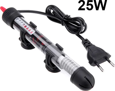 Produktbild von Heizstab Aquarium 25W, Unterwasser-Aquarium-Heizungs-Wasserdichter Thermostat für Aquarium, Eintauchbarer Erhitzer Heitzungstab für Aquarium Fischglas Temperatur Einstellung