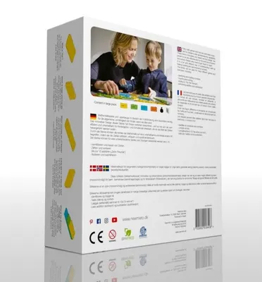 Image de Newmero - blocs mathématiques. Grand coffret de 57 pièces.