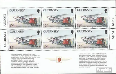 Produktbild von Briefmarken GB - Guernsey 1989 Mi Hbl0-7 postfrisch Flugzeuge