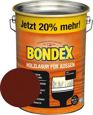 Produktbild von BONDEX Holzlasur rio palisander 4,8 l (20 % Gratis!)