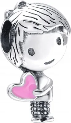 Image de Pendentif Pandora « Garçon au cœur » en argent 925