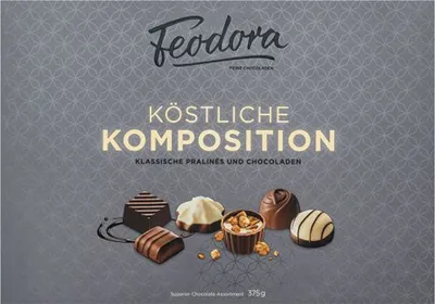 Verpackungsbild Feodora köstliche Komposition Pralinen 375g