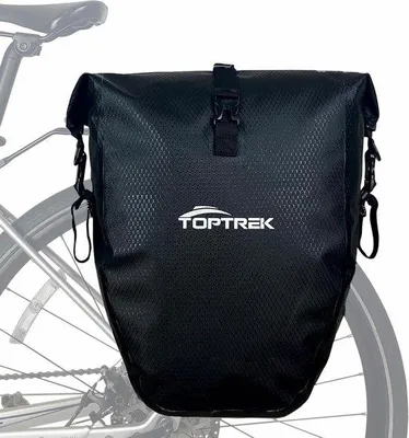 Obrázek produktu pro Opěrka zad pro nosič kol, 23–28 litrů, voděodolná, zadní brašna na nosič kol s reflexními prvky, nosič kol s rukojetí a ramenním popruhem