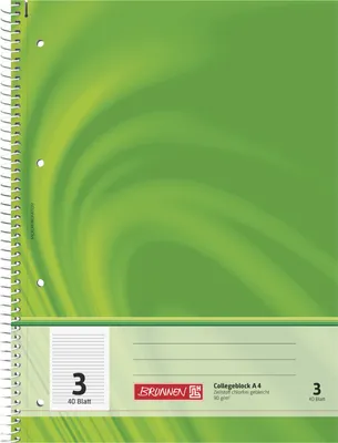 Produktbild von BRUNNEN 106720302 Collegeblock A4 Vivendi Lin3