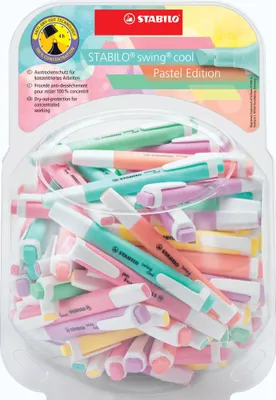 Produktbild von Stabilo Swing Cool Fluoreszierende Marker Set 100 Stück