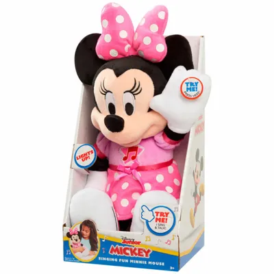 Image de Just Play - Pluszowa Maskotka Disney Minnie z Dźwiękiem - Oficjalny Produkt Premium