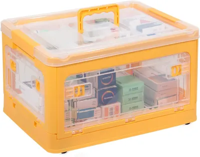 Zdjęcie produktu dla Pudełka do przechowywania Theo&Cleo z pokrywką 25 l, pudełka na leki, pudełka do przechowywania, skrzynki do przechowywania, przezroczyste pudełka plastikowe, składane plastikowe pudełka do przechowywania