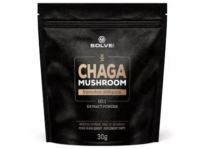 Produktbild von SolveLabs Chaga (Sub-Borrel) 10:1 Pilz-Pulver 30g
