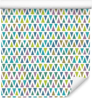 Produktbild von 10m VLIES TAPETE Rolle Geometrie Motiv Dreiecke Ornamente Geometrisch XXL