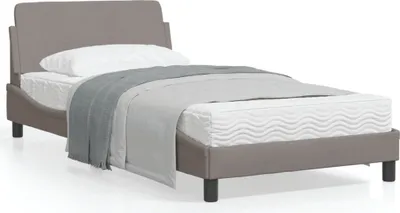 Obrázok produktu pre Maison Exclusive – Posteľový rám "Dover", farba taupe, rozmery 100x200 cm, látka