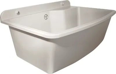 Produktbild von Ausgußbecken groß Maximus + Zube. Waschbecken Kunststoffbecken Garage Spülbecken