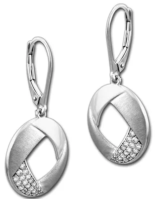 Immagine prodotto di Orecchini pendenti da donna SilberDream, color argento, con zirconi bianchi, in argento 925, modello D3SDO4313W