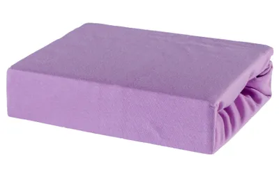 Produktbild von Bettlaken Spannbettlaken Laken aus Baumwolle 100% Jersey – 80x180 Lila