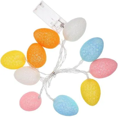 Produktbild von LED-Lichtschnur mit Oster-Eiern in Pastellfarben