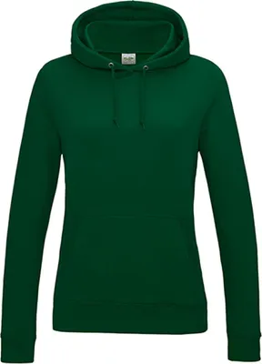 Produktbild von Just Hoods JH001F | Girlie College Hoodie / Kapuzenpullover / WRAP  - Farbe: Bottle Green - Größe: S