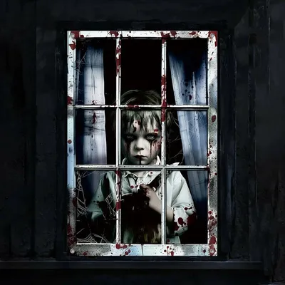 Productafbeelding van Halloween Decoration Creepy Window Pictures