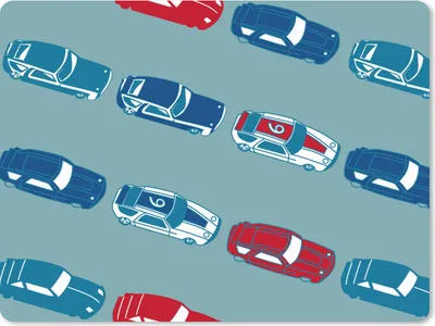 Produktbild von MuchoWow® Mauspad Mousepad Muster - Auto - Rennen - Jungen - Kinder - Kind 40x30 cm - Mousepads - Maus Mat - Pad - Mausunterlage - Anti Rutsch