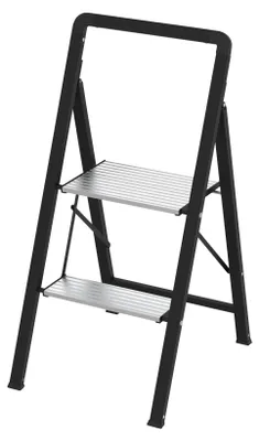 Trapladder mit 2 Stufen, Höhe 89 cm, Breite 41 cm