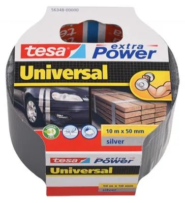 Image de Tesa Extra Power Universal ruban adhésif gris 10 m x 50 mm