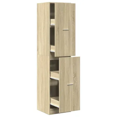 Produktbild von vidaXL Apothekerschrank Sonoma-Eiche 40x41x174,5 cm Holzwerkstoff