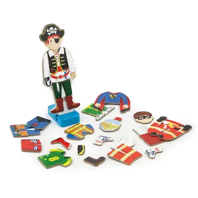 Image de Puzzle magnétique en bois Viga décor 8 figures
