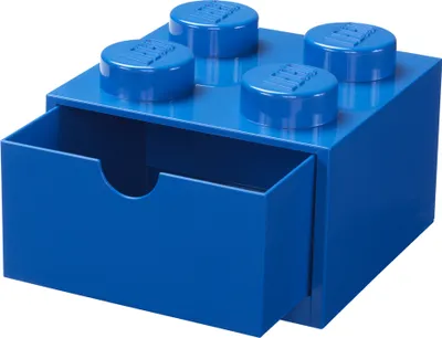 Produktbild von LEGO Schreibtischbox 4 mit Schublade - blau