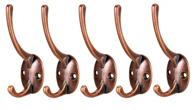 Produktbild von 5 Stücke Doppelte Haken für die Wandmontage