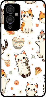 Produktbild von Smartphonica Phone Case Geeignet für OnePlus 9 mit Katzen  druck - TPU zurück Abdeckung Fall Katze Design