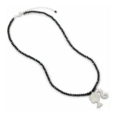 Produktbild von Barbie Halskette & Anhänger Silhouette on Black Onyx Bead (Sterling Silber)