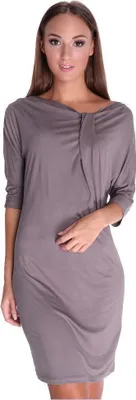 Produktbild von Damen Kleid Mini-Kleid Elegant ; Cappuccino/M/L 38/40