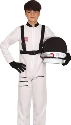 Image de Pilote Traumschiff Mission Combinaison spatiale Costume de carnaval Galaxy Exploration Aventure, Taille : 14 - 16 ans Couleur : Blanc