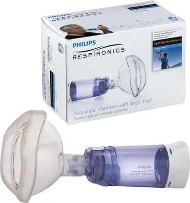 Produktbild von Philips Optichamber Diamond L-Inhalationskammer für Kinder und Erwachsene