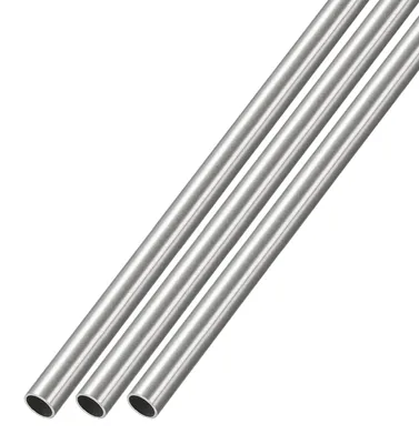 Edelstahlrohr 5 mm x 0,4 mm x 300 mm, 3 Stück, gerade