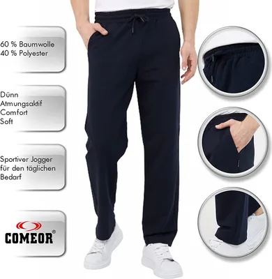 Produktbild von COMEOR Jogginghose Herren Baumwolle Sweathose - Lange Sport Hose Herren - Jogger Trainingshose Herren, Relaxing Hose